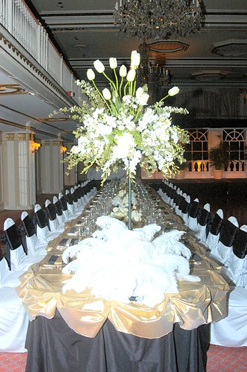 Elegant decor at the Drake Hotel, Chicago.