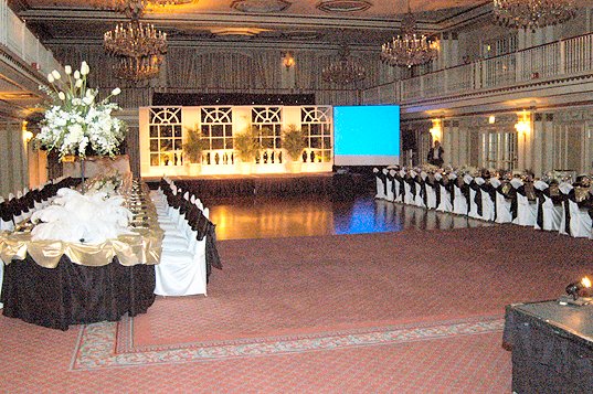 Elegant decor at the Drake Hotel, Chicago.